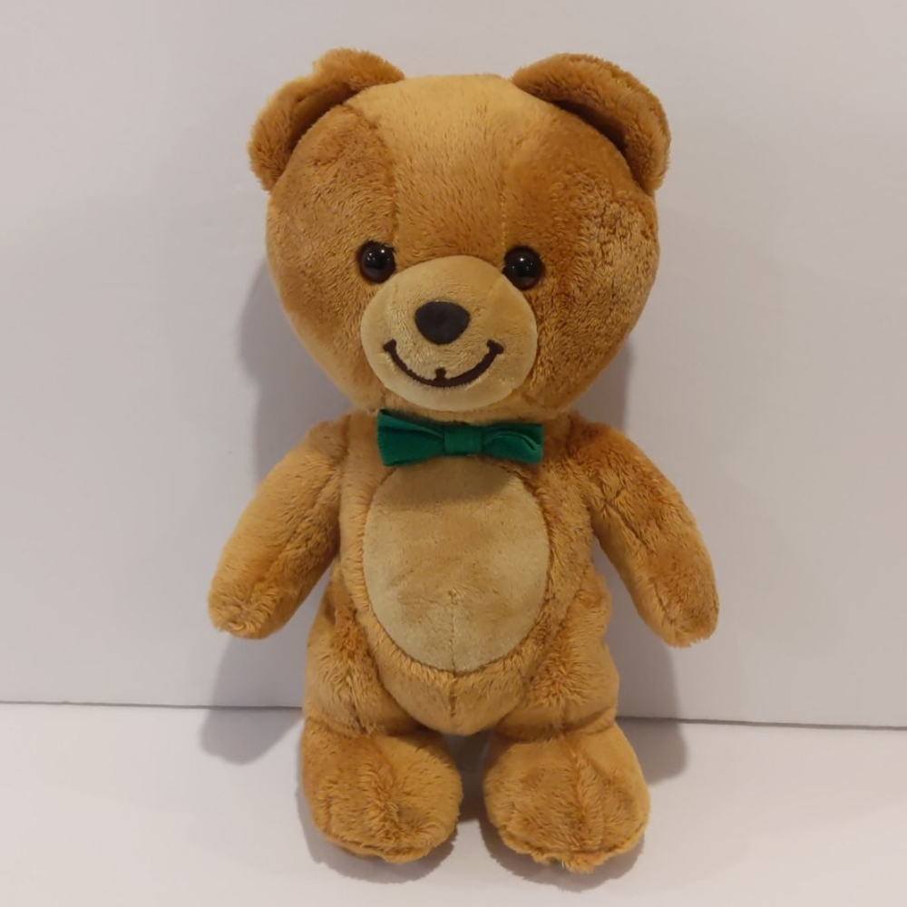 Kraft Peanut Butter Plush Teddy Bear Green Bow